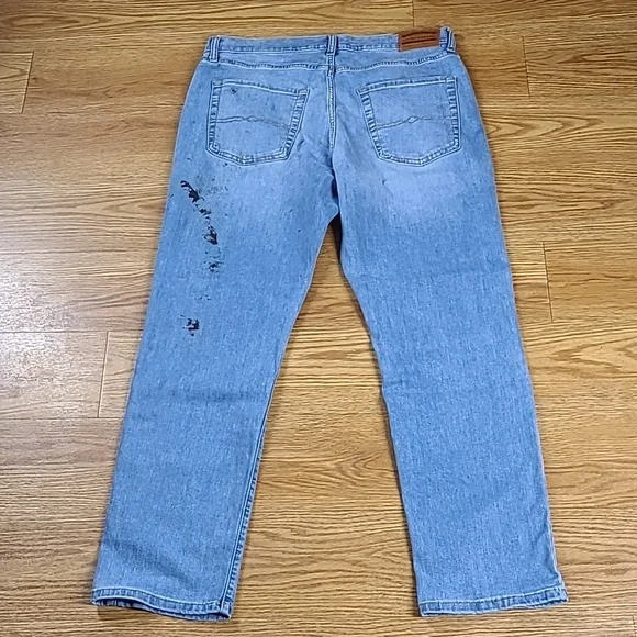 LUCKY BRAND 410 ATHLETIC STRIGHT 36x30 MENS PRE-OWNED MECHANIC WORK STRECH JEANS - Picture 5 of 8